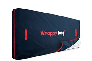 ‎WRAPPYBAG WRAPPYBAG – wasserdichte Matratzenhülle aus Oxford-Polyester – Aufbewahrungstasche mit 4 Tragegriffen – Ideal für Umzug, Lagerung & Transport – 90 x 200 cm