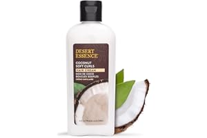 Desert Essence Soins pour cheveux frisés, doux et brillants à la noix de coco, 190 ml