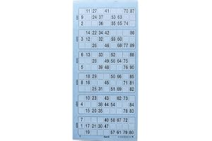 Unbekannt Bingoticket-block 600 biljetter system 15 från 90