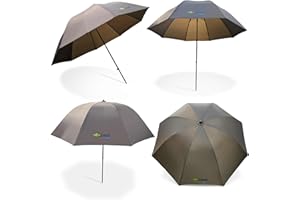 QUEST TACKLE Quest Tenacious 55'' Carp Fishing Umbrella Green | Brolly | Match Sea Course | Day Shelter | Camping