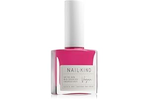 NAILKIND Pink Fuchsia Nail Polish - Own It - Bright Pink Nail Varnish - Vegan Nail Lacquer - Peta Certified + Cruelty Free - Quick Drying Long Lasting - Chip Resistant Manicure - 8ml