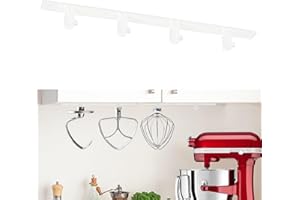 PQPO 4 Soportes para Accesorios de Batidora Compatibles con los Accesorios de Batidora Kitchen Aid, para Guardar Y Organizar sus Accesorios de Batidora (Negro)