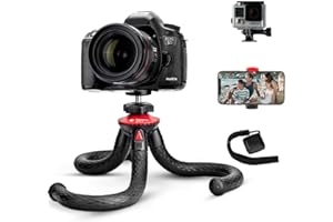 Fotopro Flexible Mobile Phone Tripod with Remote Control, Desktop Tripod for Smartphone, Mini Camera Tripod for DSLR Camera Phone