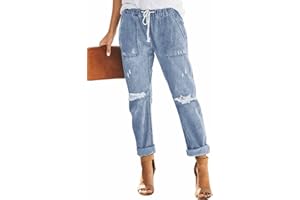 Alaster Queen Jeans Femmes Casual Jeans Taille Haute Baggy Jeans Femmes Breaking Knee Jeans