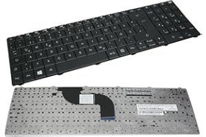 TRADE-SHOP Original Laptop Keyboard German QWERTZ for Packard Bell LE11BZ LE69KB LE69KB(EG70) MS2384 Q5WTC TE11BZ TE11HC TE69CX TE69CXP TE69HW TE69KB Z5WT3 Z5WTC