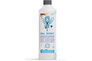 Mrs. SHINY - Nettoyeur Ultrasons Concentré pour Bijoux Lunettes, Prothèses et Plus - Pour Tous les Appareils de Nettoyage Ultrasonique - Nettoyant Ultrason 750 ml pour un bac à ultrason