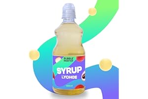 ‎BUBBLEMANIA Bubble Mania Frucht Bubble Tea Sirup für Bubble Tea – Litschi Sirup für Bubble Tea | Getränke Sirup für Cocktails, Bubble Tea, Eis & Kuchen | 500 ml