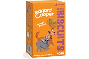 EDGARD & COOPER Edgard Cooper Premios para Perros, (Pollo, 1 x 400g), Galletas para Premiar, Sin Cereales, Rico en proteína y Carne Fresca, Llena de aminoácidos Esenciales para un estómago Sano