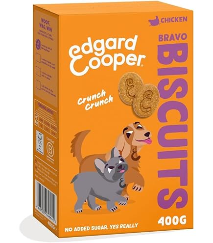 Edgard & Cooper Natvoer voor honden, zalm en kalkoen, 150 g x 11 cm, graanvrij, natuurlijke ingrediënten en vers vlees, vol essentiële aminozuren