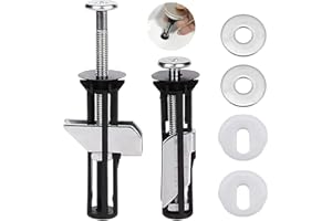 TGKEAIY Vis et boulons universels pour siège de toilette, fixation à charnière à dégagement rapide supérieure, installation facile - kit de rechange pour siège de toilette(2 pièces) (Screws-JS2)