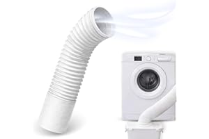TECHZOCO Tubo de ventilación flexible, Conducto salida aire, Manguera de extracción de aire, Tubo Acondicionado Portátil, Apto Secadora, No es rígido, 3 Metros Largo x 10 cm diámetro