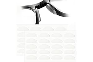 YPYMOD 20 Pares Almohadillas de Nariz, Almohadillas de Nariz para Gafas Silicona, Almohadillas de Nariz Adhesivas Antideslizante Retenedores De Gafas(Transparente)