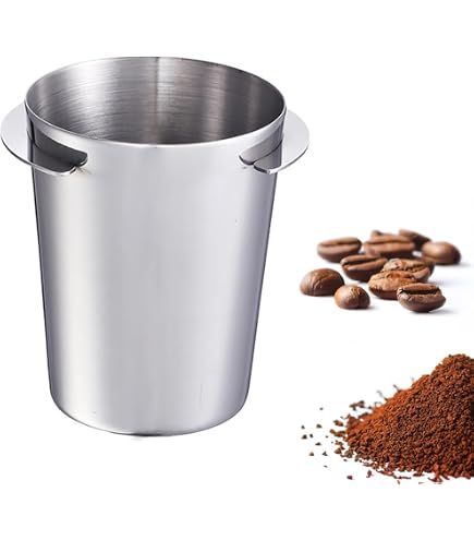 Dosing Cup In Acciaio Inox Per Caffè – Tazza Dosatrice 51 Mm Con Manici – Per Macinino E Portafiltro - 2