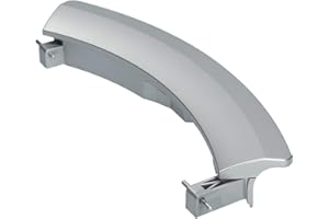 LUTH PREMIUM PROFI PARTS Türgriff Griff Türöffner Fenstergriff silber mit Achsen Waschmaschine für Bosch Siemens 751789 00751789