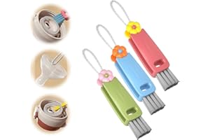 ‎JERPSEN 3-in-1-Becherdeckel-Reinigungsbürste, Flaschendeckelbürste, multifunktionale Spaltreinigungsbürste, Wasserflaschen-Reinigungsbürsten-Set, geeignet für Verschiedene Tassen und Flaschen (3PCS)