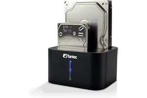 ‎FANTEC FANTEC DS-X2U3-Alu. Geeignet für 2X 6,35cm (2,5") und/oder 2X 8,89cm (3,5") SATA I/II/III Festplatten und SSDs 2492 Schwarz