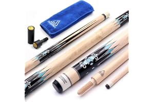 CUESOUL 3 Cushion Carom Billiard Cue 56 Pollici Peso 18 Once, Sistema di Giunzione in Legno