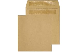 Blake Purely Everyday - Brown Envelopes 108 x 102 mm (4.3" x 4") - Pack of 50 - Thickness 80GSM - Self Seal Envelope 4.3 x 4.0 - Manilla Envelopes Letter Size - Stationery Supplies (13922/50 PR)