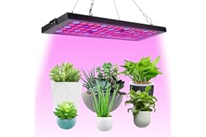 Favrison LED Grow Lights for Indoor Plants Growing Lamp Full Spectrum 100W LED Plant Light for Greenhouse, Hydroponic, Veg, Succulents, Seedlings and Flower (75PCS LEDs)