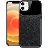 Zebana Apple iPhone 11 ile Uyumlu Kılıf Zebana Lens Deri Kılıf Siyah