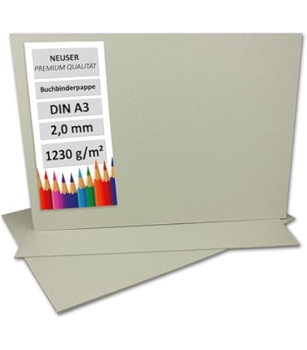 STRBOXONG Grijsbord A5, 15 vellen 1500 micron dikke gerecycleerde kaart, 1,5 mm knutselmodel maken, presentatiebord, montagerug, modelleerbordkaart (148 x 210 mm