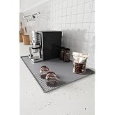Gri 39x58 cm Silikon Kahve Makinesi Matı Tezgah Pedi Bulaşık Altlığı cin962