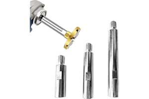 iDMRURvm Winkelschleifer Verlängerung M14 Rotations Polisher Verlängerung Schaft Set Rotationsverlängerungswelle, 75mm, 100mm, 140mm Gewinde für Poliermaschine, Auto Polierer, Polieren Pads