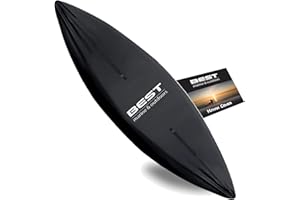 BEST MARINE AND OUTDOORS Best Marine Kayak Cover Accessories for Indoor & Outdoor Storage. Waterproof Covers that Protect Your Kayaks and Cockpit from UV Rays, Debris and Water. Works with SUP Paddle Boards (Large)