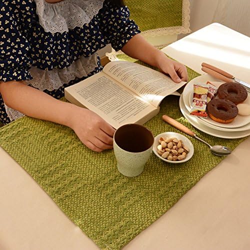 TRE European cotton placemat/dining desk mats/Desktop keyboard pad/ Bowl mat/ pot mat/ hot pad/Pad-G 40x60cm(16x24inch)