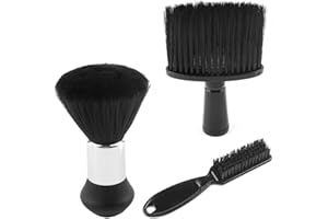 SVALOR 3 Stück Friseurbürste, Nackenpinsel Set, Friseur Bürste, Friseur Pinsel, Haarpinsel Barbierbürst, Soft Friseur Haarpinsel, Barber-Zubehör, für Friseursalon Haarreinigung, Staubentfernung usw.