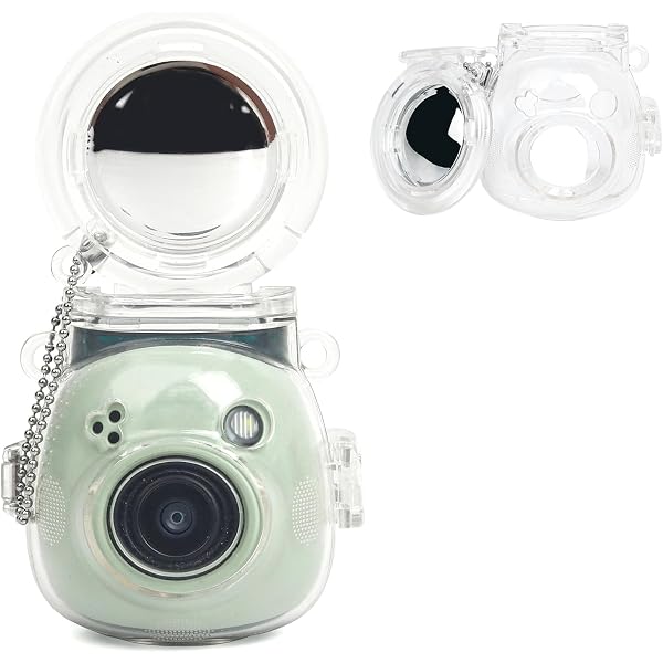 MUZIRI KINOKOO Hülle Für Fuji Instax Pal – Hartschalen-EVA-Tasche, Rund, 7,4 Cm, Mit Handschlaufe (Rosa)