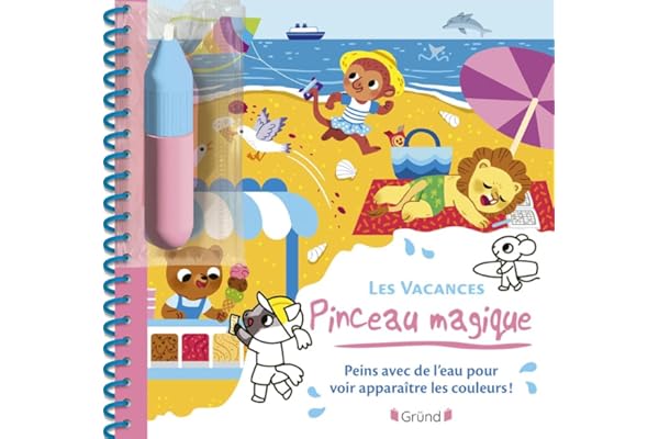 Pinceau magique Les vacances Livre coloriage magique à l'eau avec un pinceau À partir de 3 ans