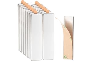 KUNOLI 15 Stück Magnete zum Kleben, Magneten Neodym 40x10x1mm, Magnet Selbstklebend Flach für Whiteboard, Kühlschrank, Fotos, Magnetstreifen, Magnettafel, Jalousien, Basteln