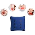 Playlearn Vibrating Sensory Massage Cushion Electric Back Pillow Rechargeable with USB-Back Massager for Lower Back Neck Shoulders Muscle Pain Relief Use at Home Car(Random Colour)
