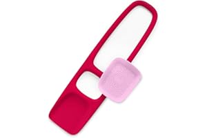 Quut - Scoppi Rouge Cerise - Pelle Multi Usage Ultra Solide pour Enfants - Plage - Tamis clipsable Inclus - ludique / Design / Solide