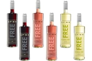 Bree Free - Alkoholfreier Wein Probierpaket - Rot, Rosé, Weiß - 6x0,75l