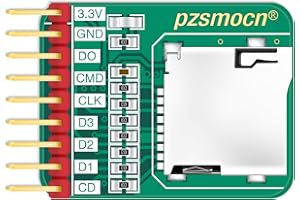 Pzsmocn Modulo Presa Adattatore per Lettore di Schede di Memoria Micro-SD/TF (2 Pezzi) Compatibile con Schede Raspberry Pi e Arduino. Adatto per Case Intelligenti, Uffici, Stampanti 3D e Robot.