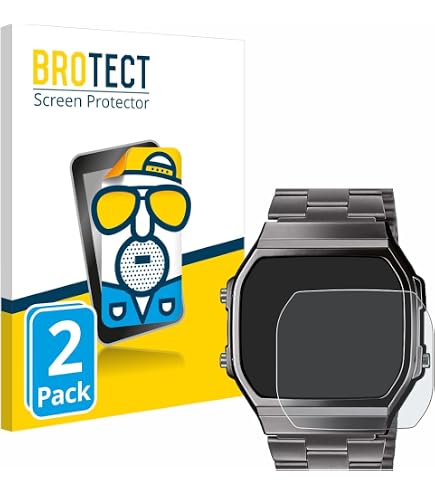 Protecteur D'écran Bruni Pour Casio A1000M-1BEF - 2 Films Ultra-transparents Anti-rayures