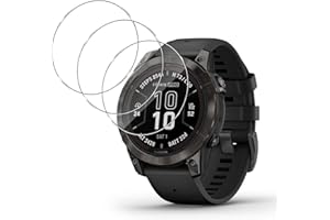 Aerku Verre Trempé pour Garmin Fenix 7 Pro/Garmin Epix Pro 47MM [3 Pièces], Sans Bulles 9H HD Ultra Résistant Protection écran Film en Vitre Trempé Protecteur d'écran [Transparent]