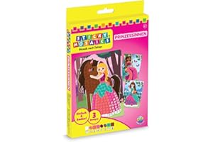 ORB - Sticky Mosaics Travel Pack Princesses - 51020 - DIY - Mosaique Au Numero - Voyage - 24 cm - À Partir de 5 ans