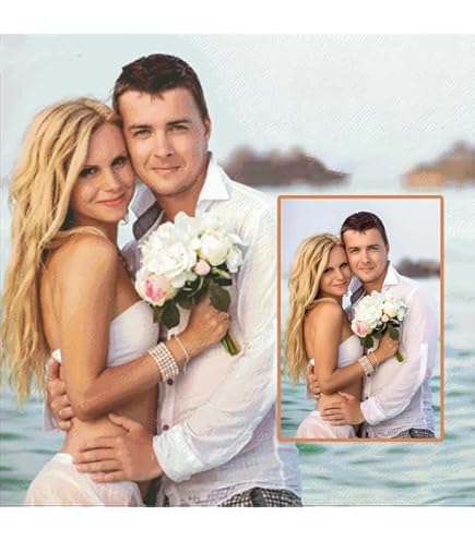 5D Diamant Painting Personalisiert – 70 X 90 Cm Quadrate, DIY Geschenk & Wanddekoration