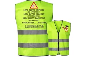 TOCTAX Gilet per Laureata Regalo Laurea Donna Laurea Gadget Regalo Laurea Uomo Scherzi Laurea Costume Laurea Regali per la Laurea Vestiti Divertenti Laurea