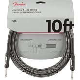 Fender Professional Series Instrument Cable, Tweed 3 Metre - Gray Tweed Enstr&uuml;man Kablosu