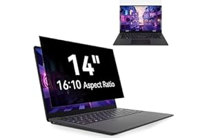 ‎PROTESCREEN Laptop Sichtschutz 14 Zoll Seitenverhältnis 16:10, Anti Blaulicht Blendschutz Displayschutz, Abnehmbarer Blickschutzfolie Sichtschutzfilter Kompatibel mit Lenovo/HP/Dell/Acer/Samsung/Asus/Toshiba