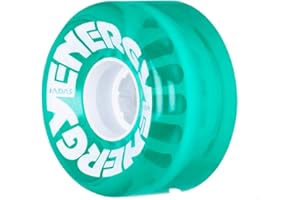 RIEDELL Radar Energy Roller Skate Wheels 62mm (Set of 4) (Clear Green)