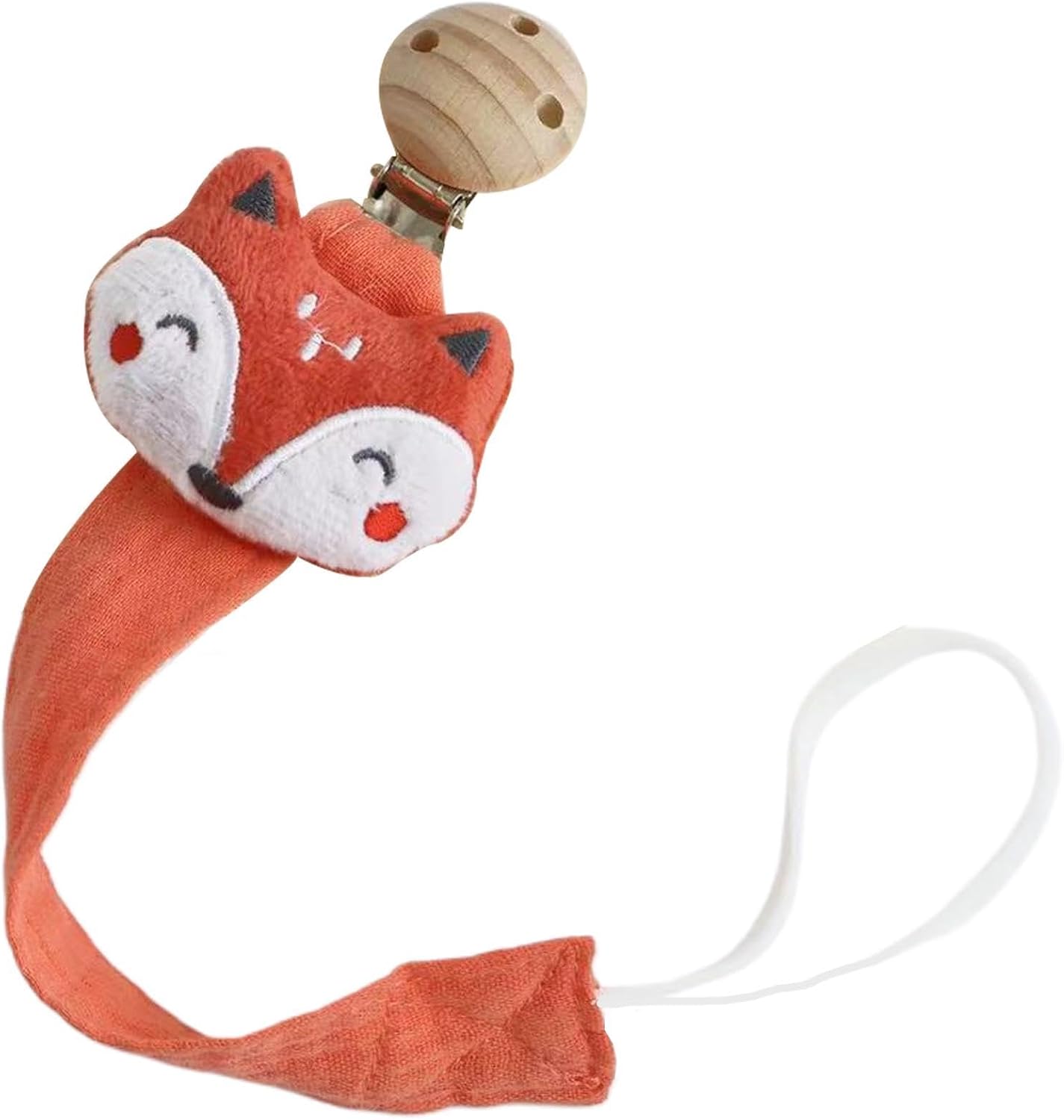 Pacifier Clip Holder - Animal Shape Strap Clip, Anti Lost Kid Soother Holder, Teething Ring Attachment, Secure Tether Fastener, Cute InfantAccessory Organizer, Soft GripClip Design for Pacifier