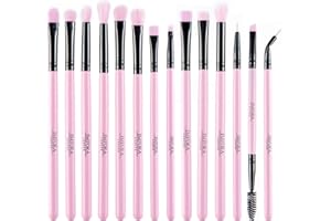 IMPORA LONDON Eye Makeup Brush Set. Includes - Eyeshadow Brushes, Blending Brush, Brow Brush, Eyeliner Brush & more [14 Brushes].