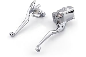 Topteng Maître-cylindre de frein en alliage d'aluminium avec processus CNC durable anti-corrosion pour Ka-wasaki Su-zuki Ya-maha Har-ley Da-vidson et Cho-ppers 25 mm