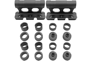 Ansodo Set of 2 Bike Fork Mount, Bicycle Fork Mount, Quick Release Bike Front Forl Holder Mount Bracket, Compact High Strength Bike Fork Mount with 8 Removable Fittings for Outdoor Travel Bicycle