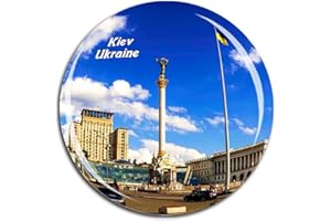 Weekino Piazza dell'indipendenza Kiev Ucraina Fridge Magnet 3D Crystal Glass Tourist City Viaggio Souvenir Collection Regalo Forte Frigorifero Sticker